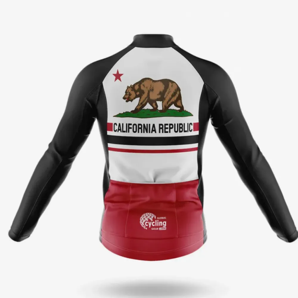 California Republic V5 Cycling Kit Bear Flag Red/White/Black