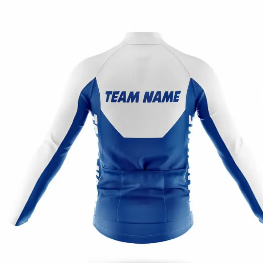 Cycling Kit Custom Team Name M9 Blue/White/Black