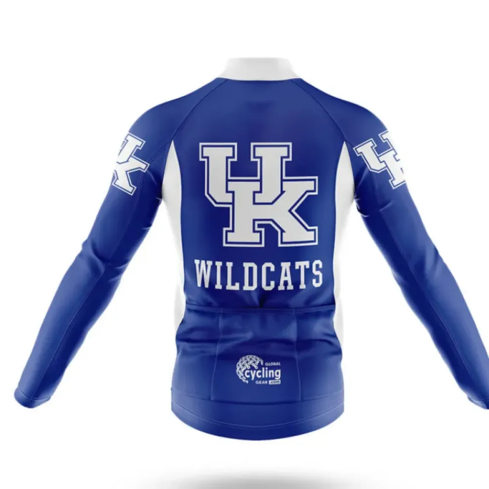 Wildcats Checkerboard Cycling Jersey Blue/White/Grey