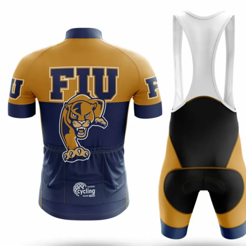 Florida International University Cycling Kit Full Set Ver.2 Feature Navy/Gold/White
