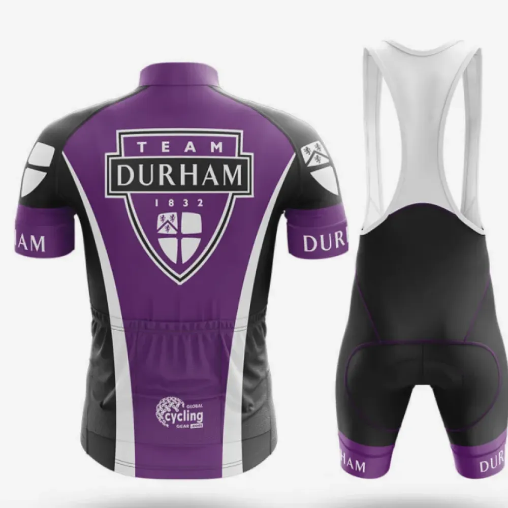 Durham University Cycling Bibs Breathable Black/Purple/White