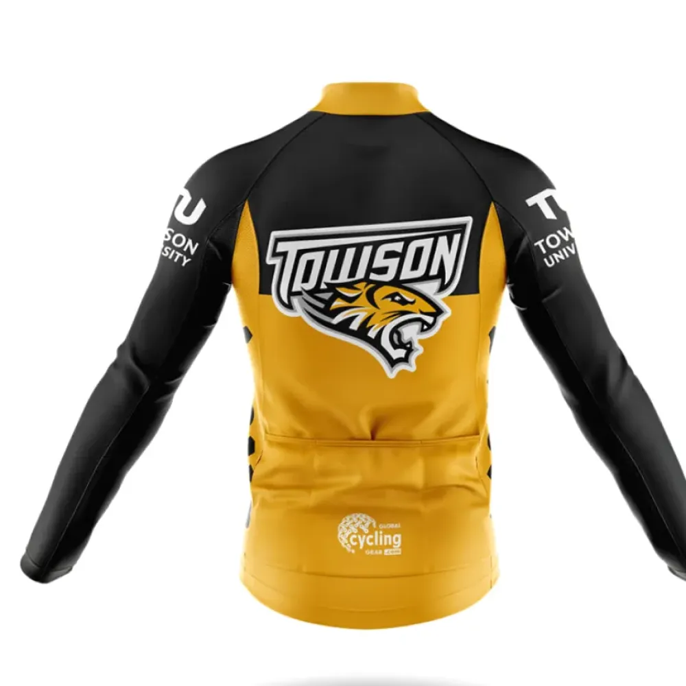 Towson University Cycling Bibs Ver.2 Comfortable Black/Yellow/White