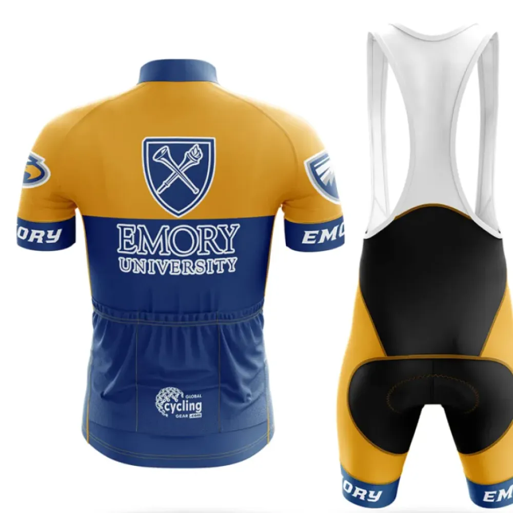 Emory University Cycling Jersey Ver.2 Navy/Yellow/Gold