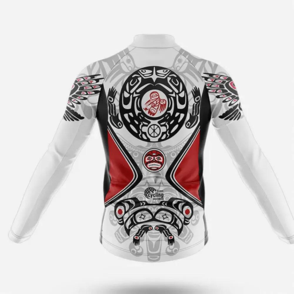 Cycling Kit Native Design White/Red/Black