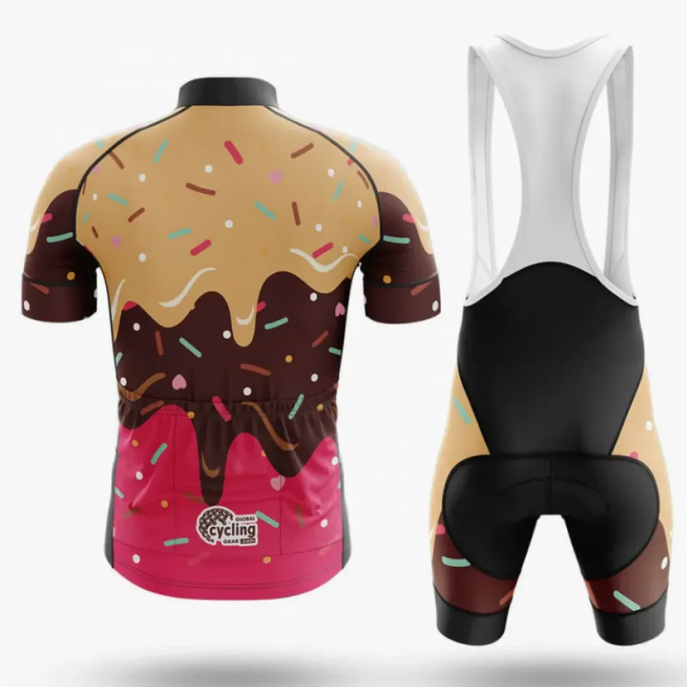 Ice Cream Cycling Jersey Sprinkles Brown/Pink/Gold