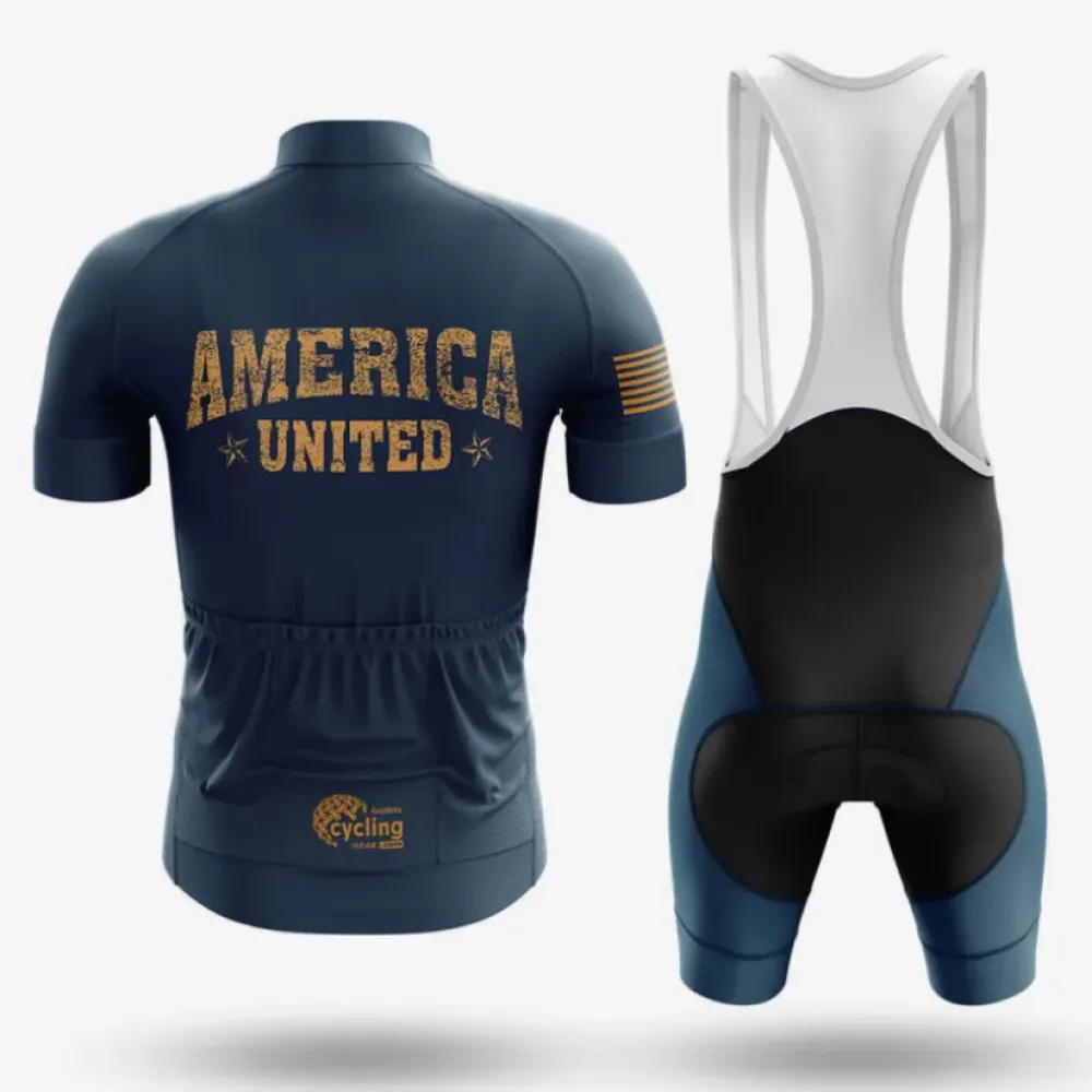 Cycling Bibs America United Navy/White/Gold