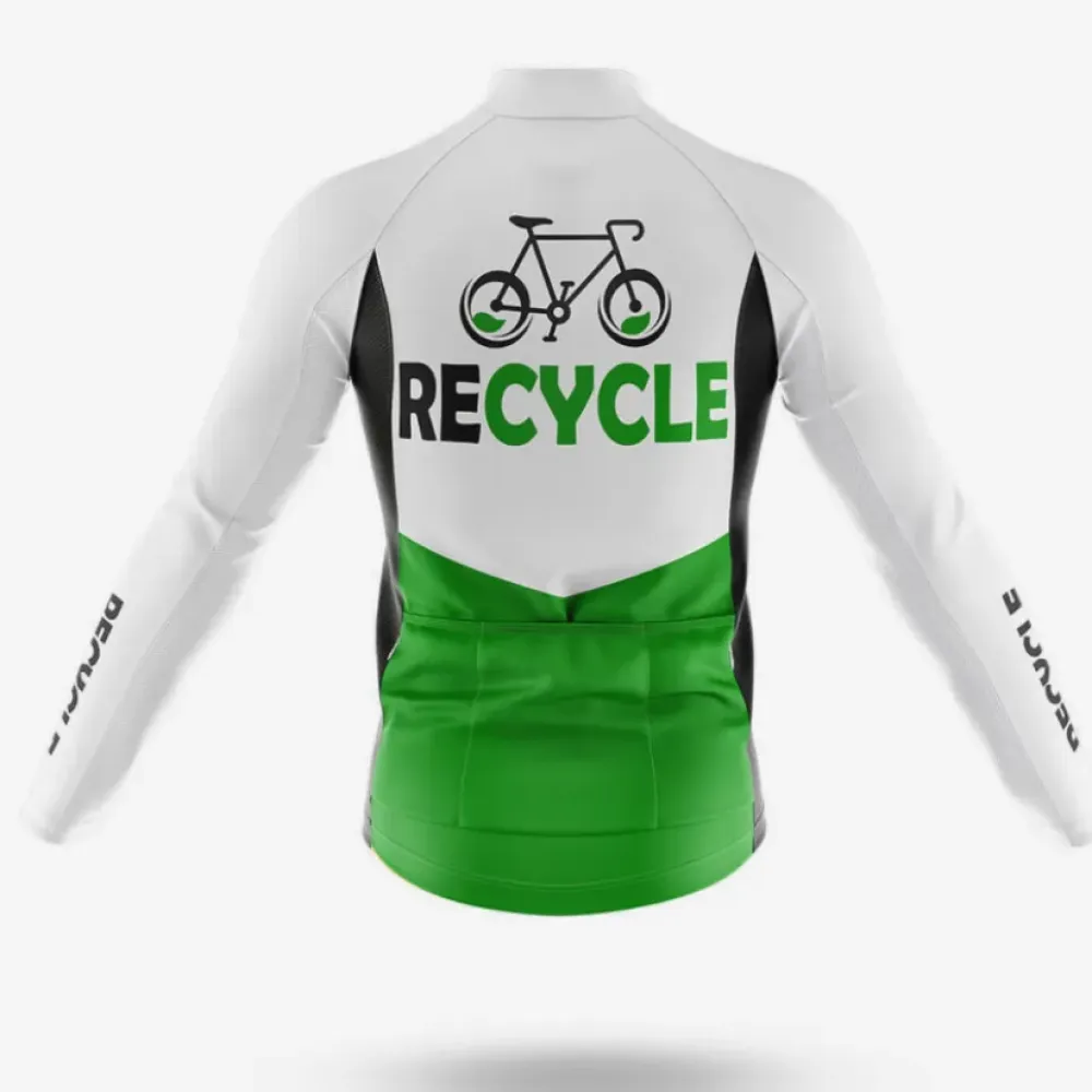 Recycle Cycling Kit Eco-Friendly Green/White/Black