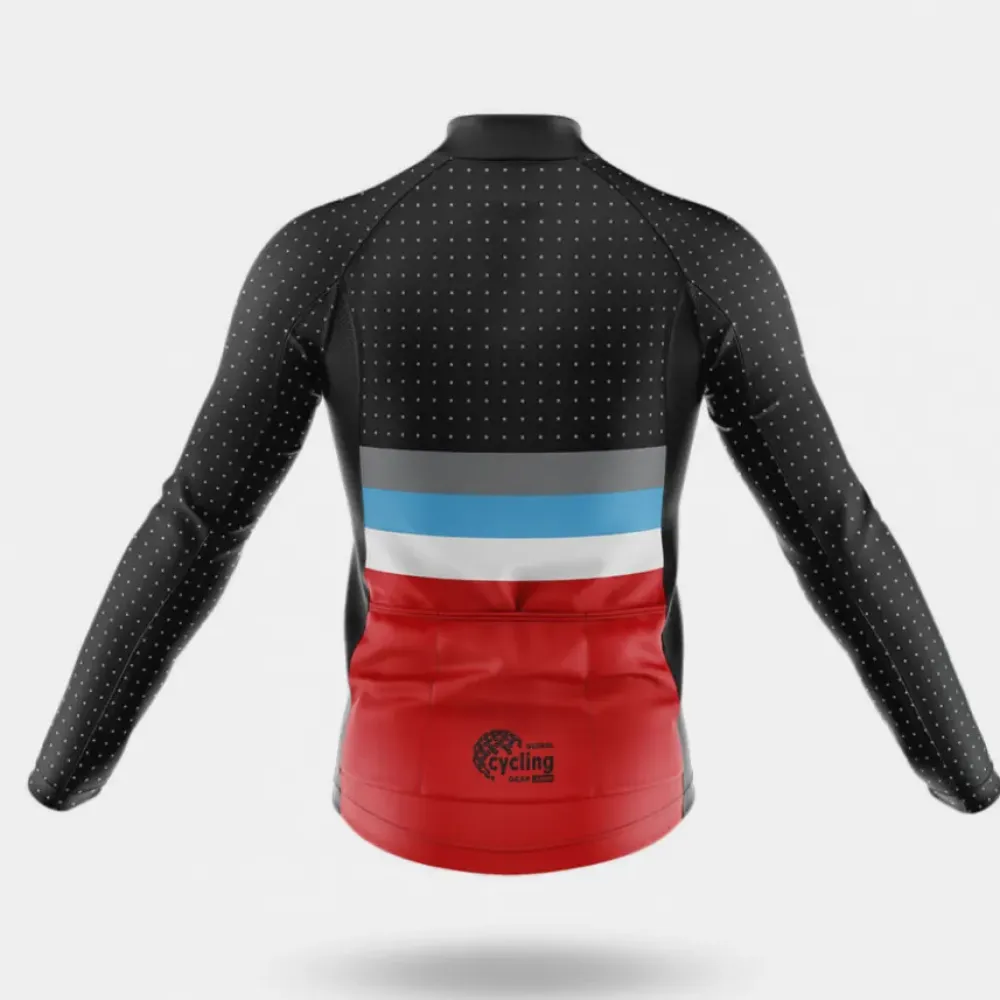 Cycling Bibs Retro Colors Feature Red/White/Blue