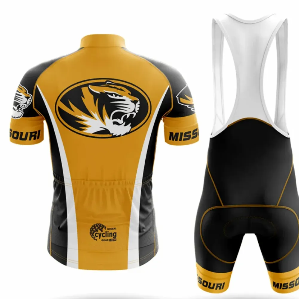 University of Missouri Cycling Kit Full Set Black/Gold/White