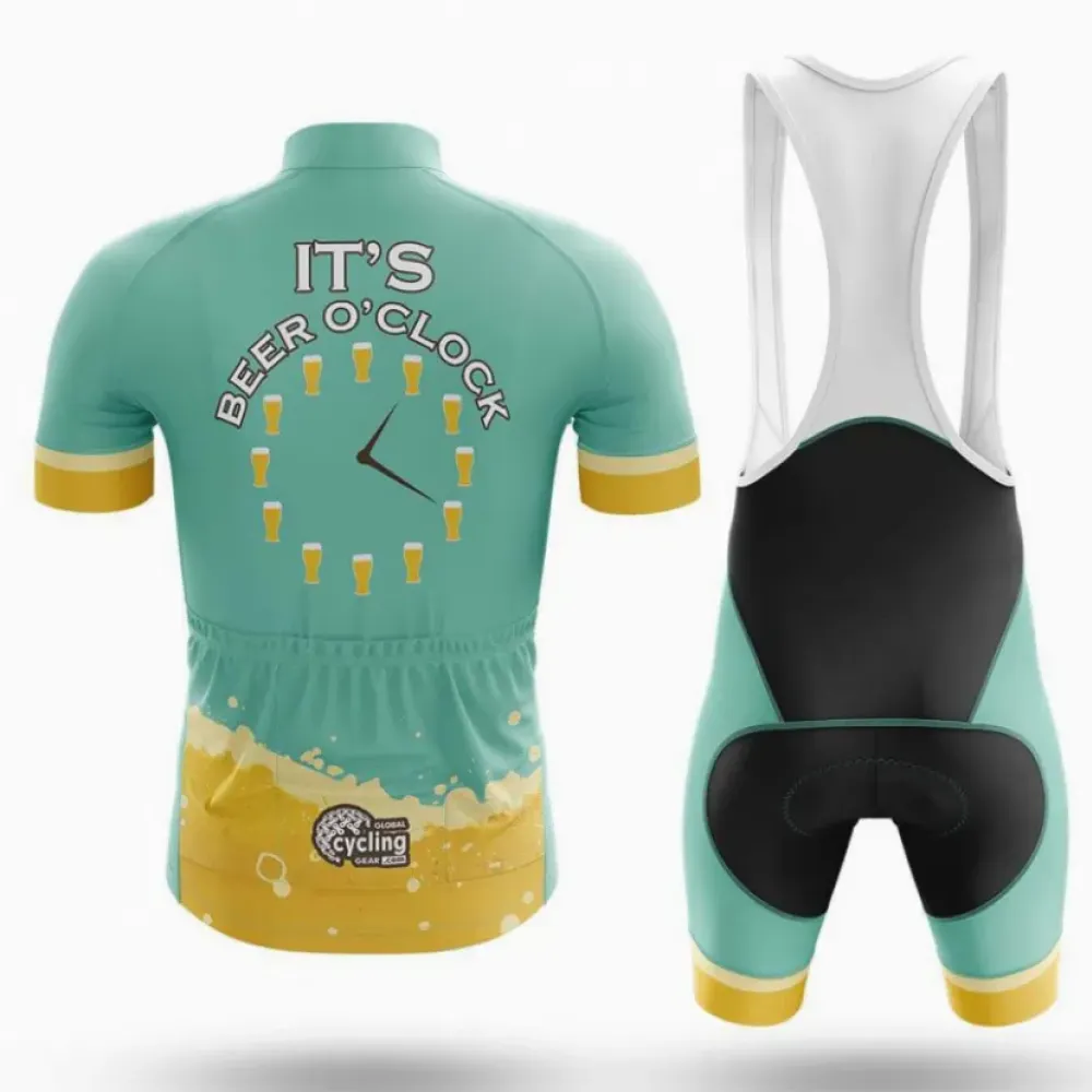 Cycling Bibs Beer O'clock Mint/Gold/Black