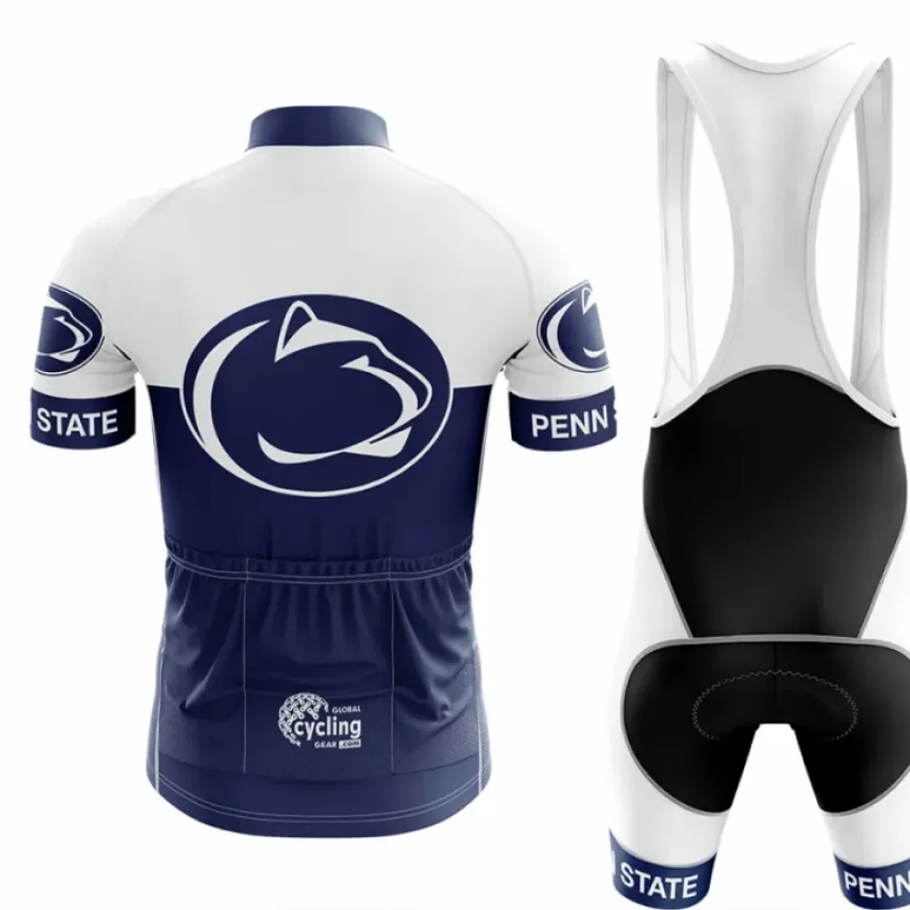 Pennsylvania State University Cycling Kit Full Set Ver.2 Navy/White/Blue