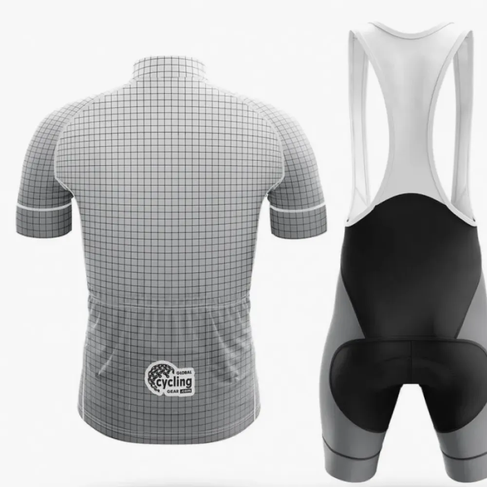 California Polytechnic State University Retro Cycling Jersey Gray/Green/White