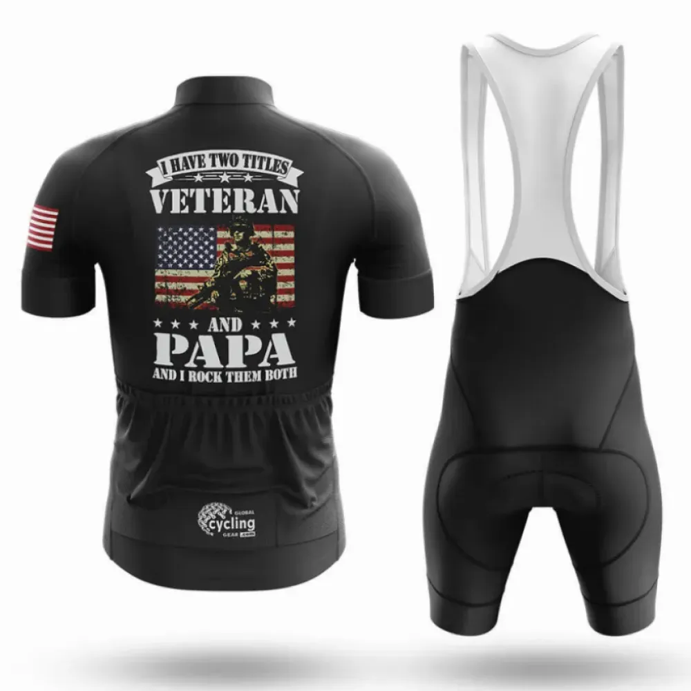 Cycling Kit Veteran Papa Black/White/Red