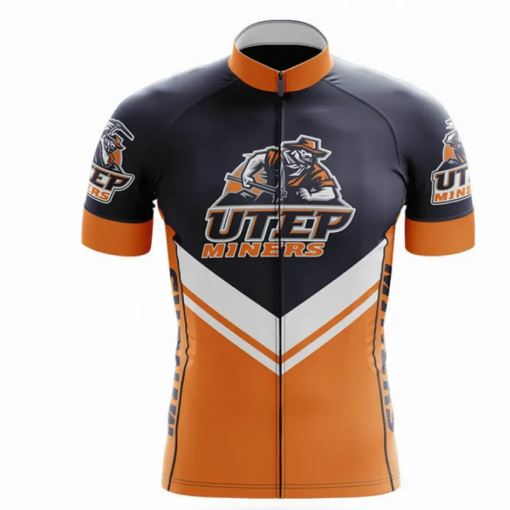 University of Texas Cycling Kit Full Set Ver.3 Miners Navy/Orange/White