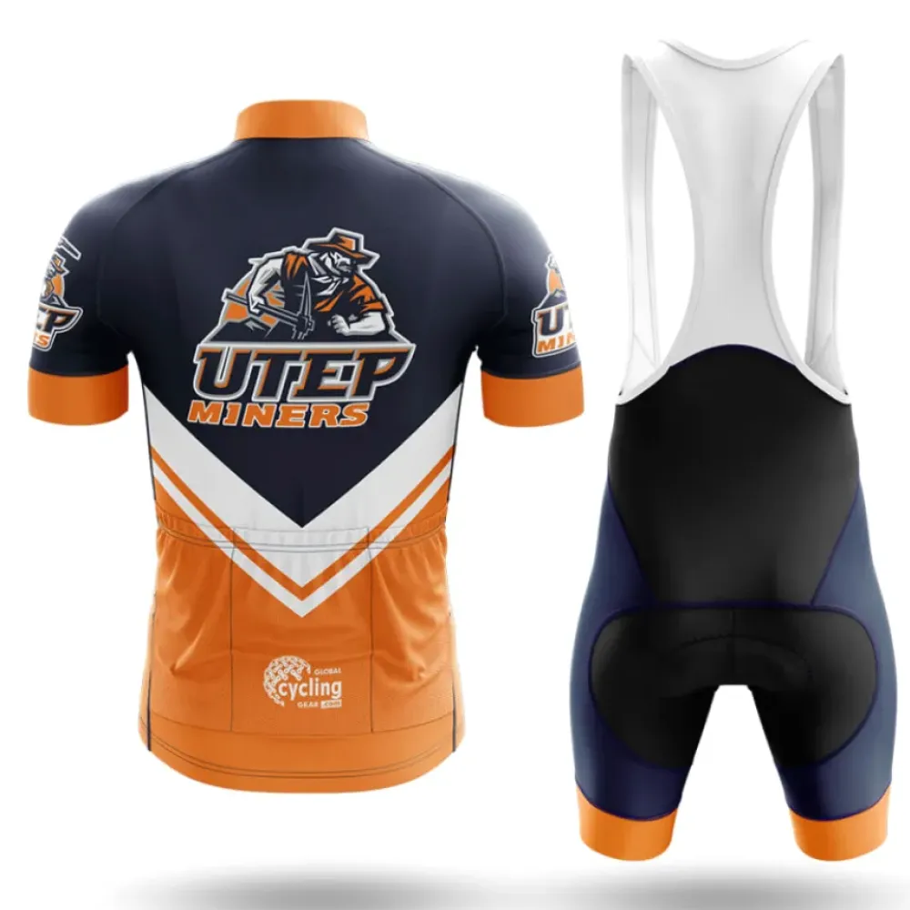 University of Texas Cycling Kit Full Set Ver.3 Miners Navy/Orange/White