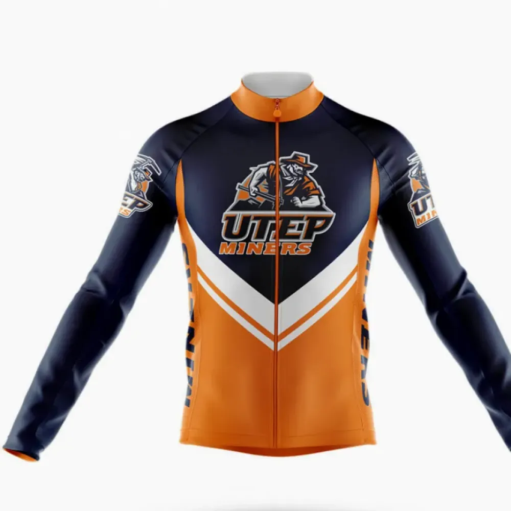 University of Texas Cycling Kit Full Set Ver.3 Miners Navy/Orange/White
