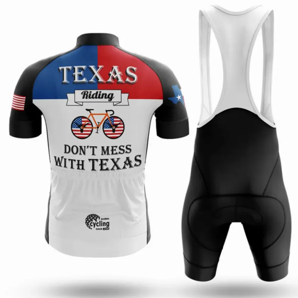Texas Riding Cycling Kit Full Set American Flag Red/White/Blue