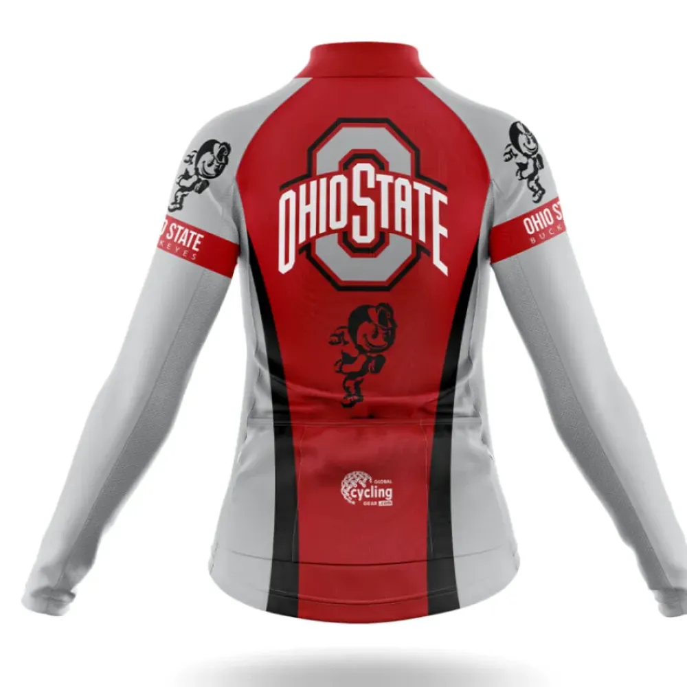 Ohio State University Women's Cycling Jersey Red/White/Grey