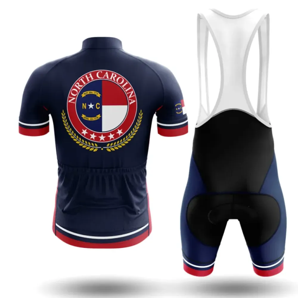 North Carolina V19 Cycling Bibs Comfortable Navy/Red/White
