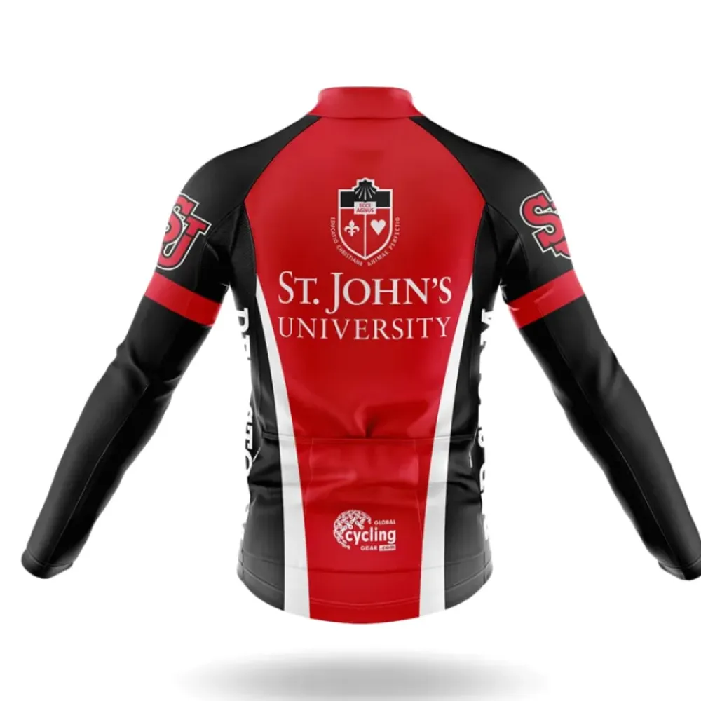 St. John's University Cycling Bibs Comfortable Black/Red/White