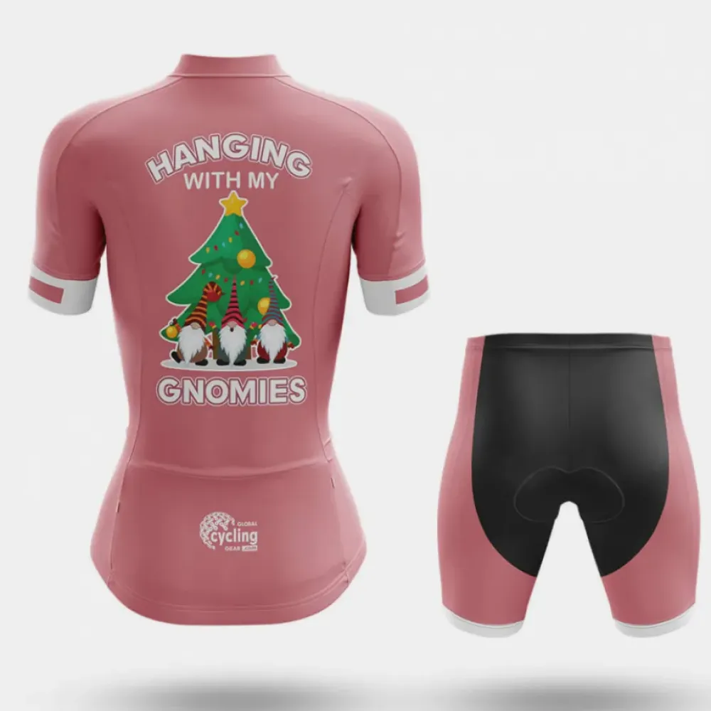 Gnomies Cycling Shorts Pink/Black/White