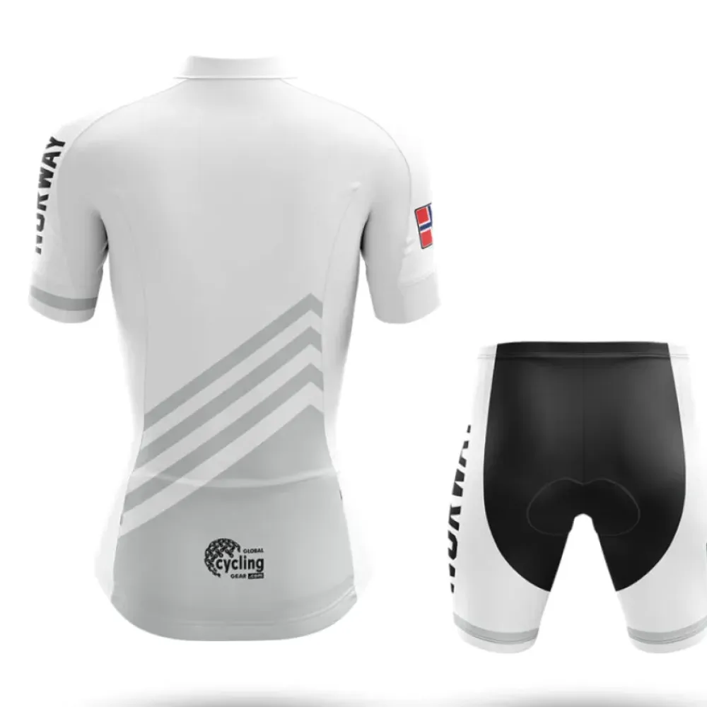 Norway S5 White Women Cycling Kit Full Set