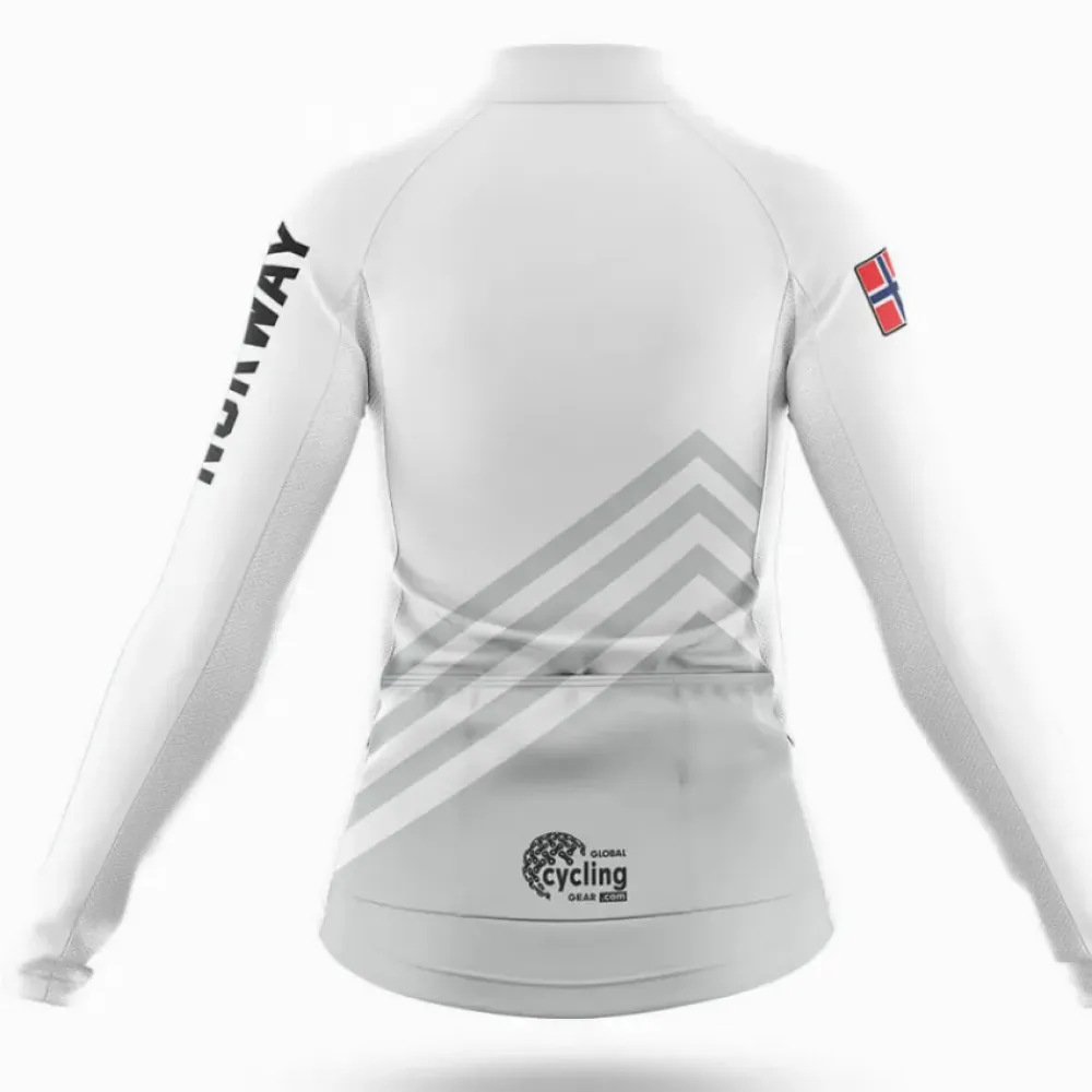 Norway S5 White Women Cycling Kit Full Set