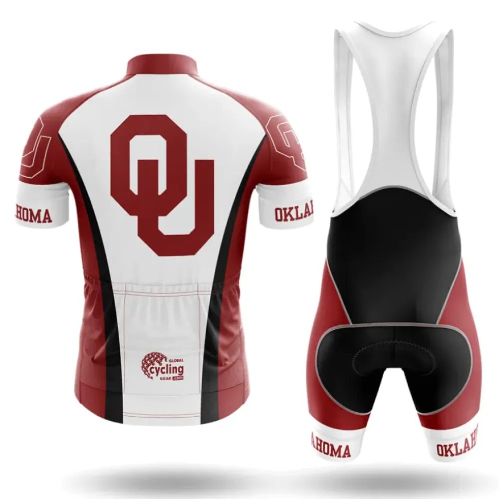 University of Oklahoma Cycling Bibs Comfortable Black/Red/White
