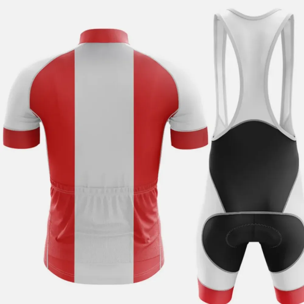 Austria Men's Cycling Kit / Jersey   Bibs Red/White