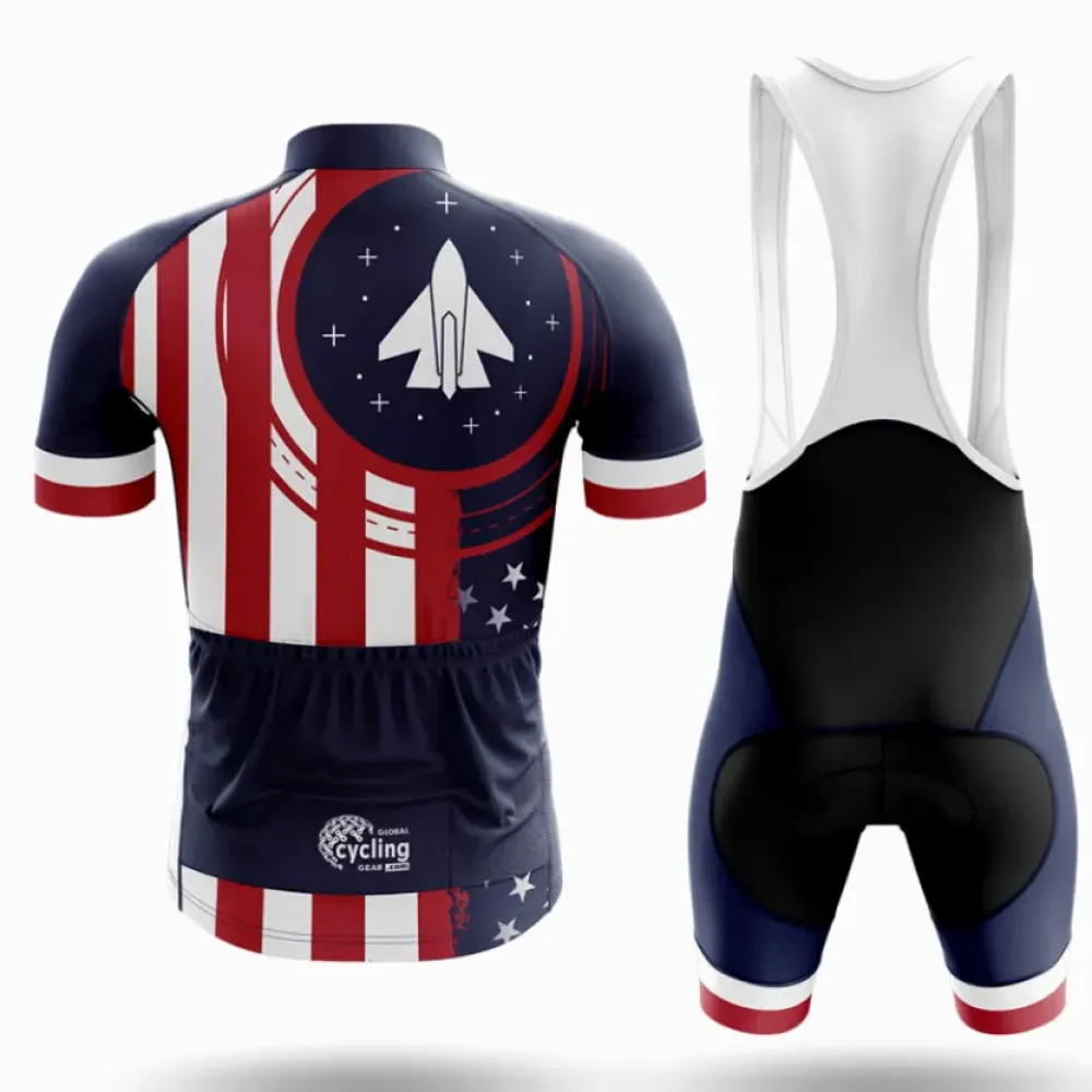 American Air Force Cycling Jersey Navy/Red/White