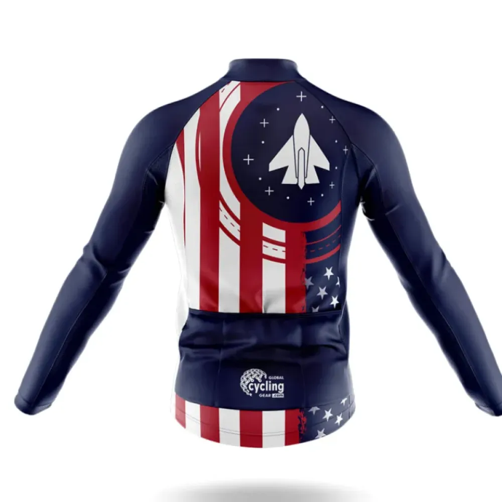 American Air Force Cycling Jersey Navy/Red/White