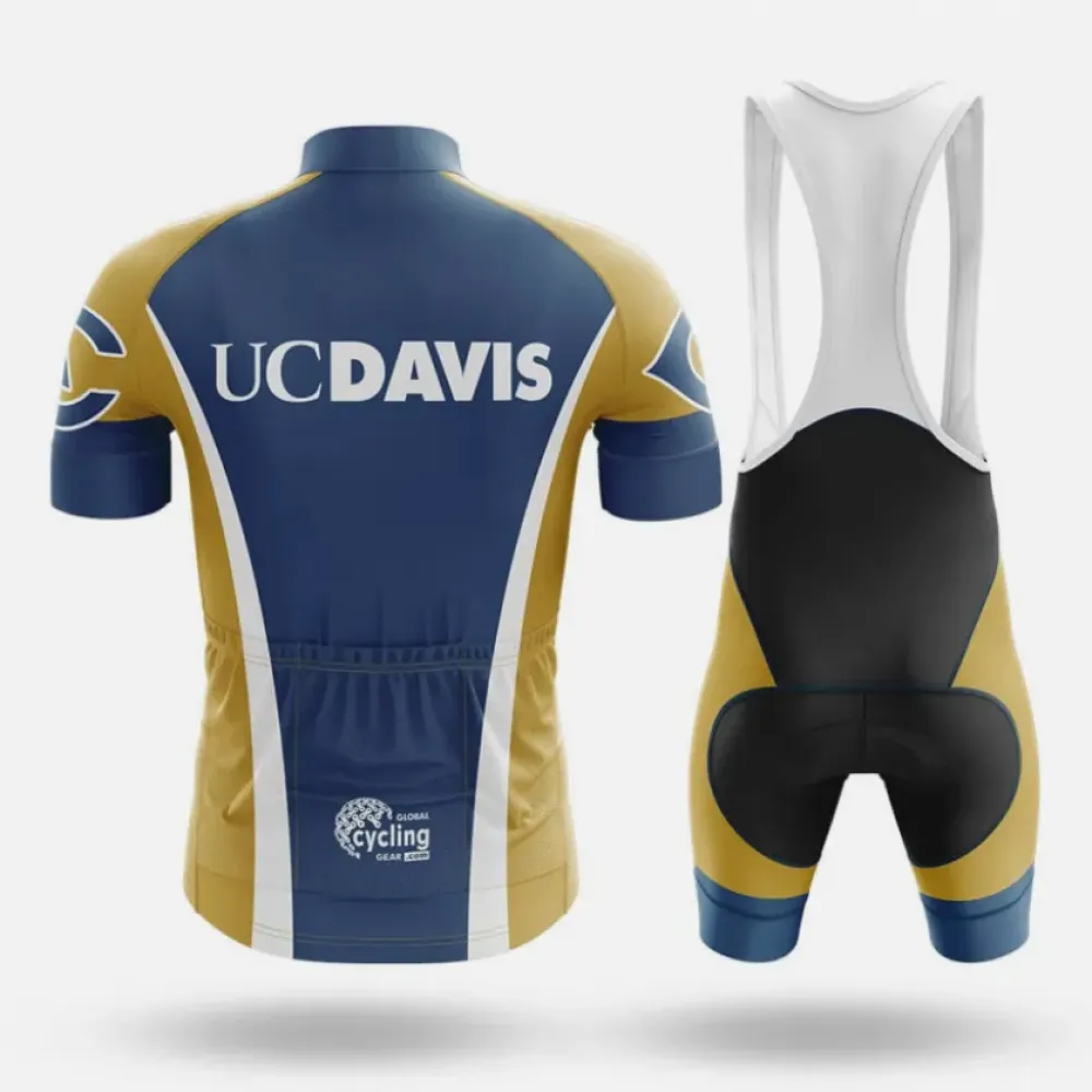 University of California Davis Cycling Bibs Comfortable Black/Gold/White