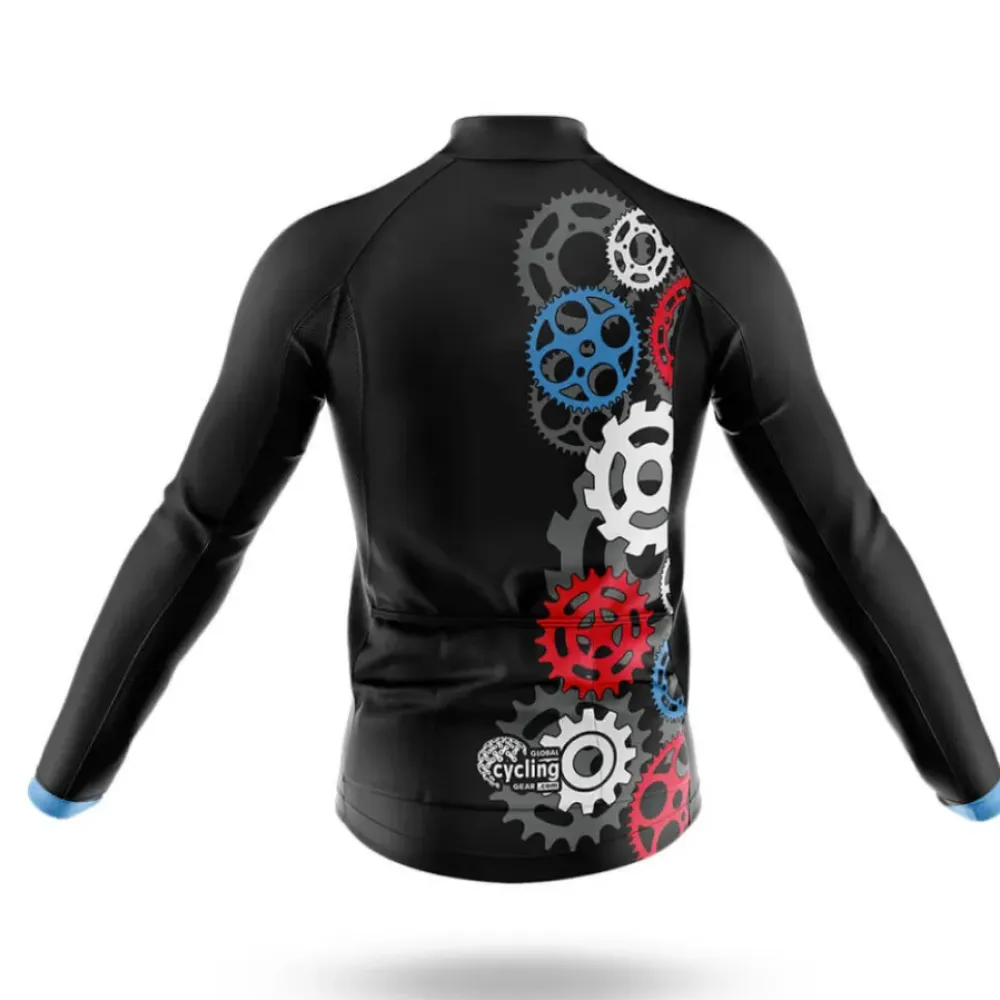 Bike Gears Cycling Kit Gears Black/Blue/Red