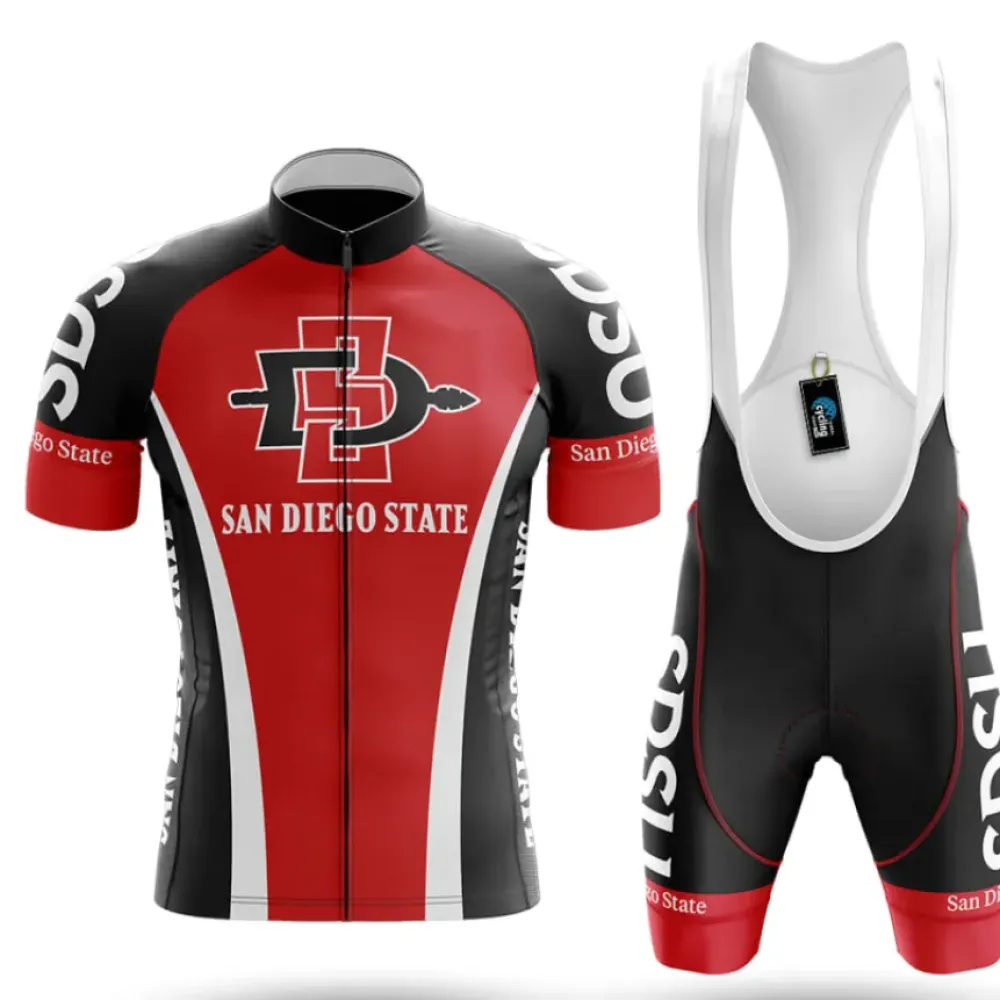 Global Cycling Gear San Diego State Red/Black/White