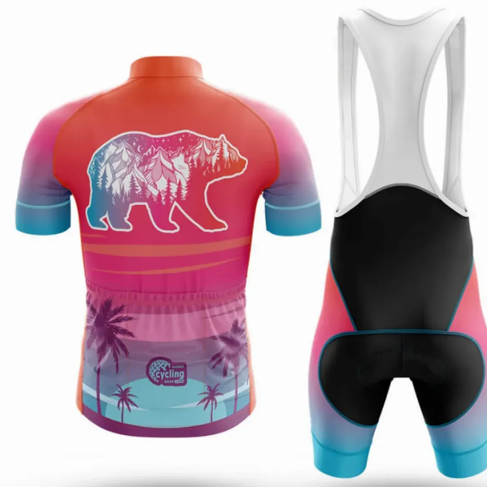Cycling Kit California Wanderlust Pink/Blue/Purple