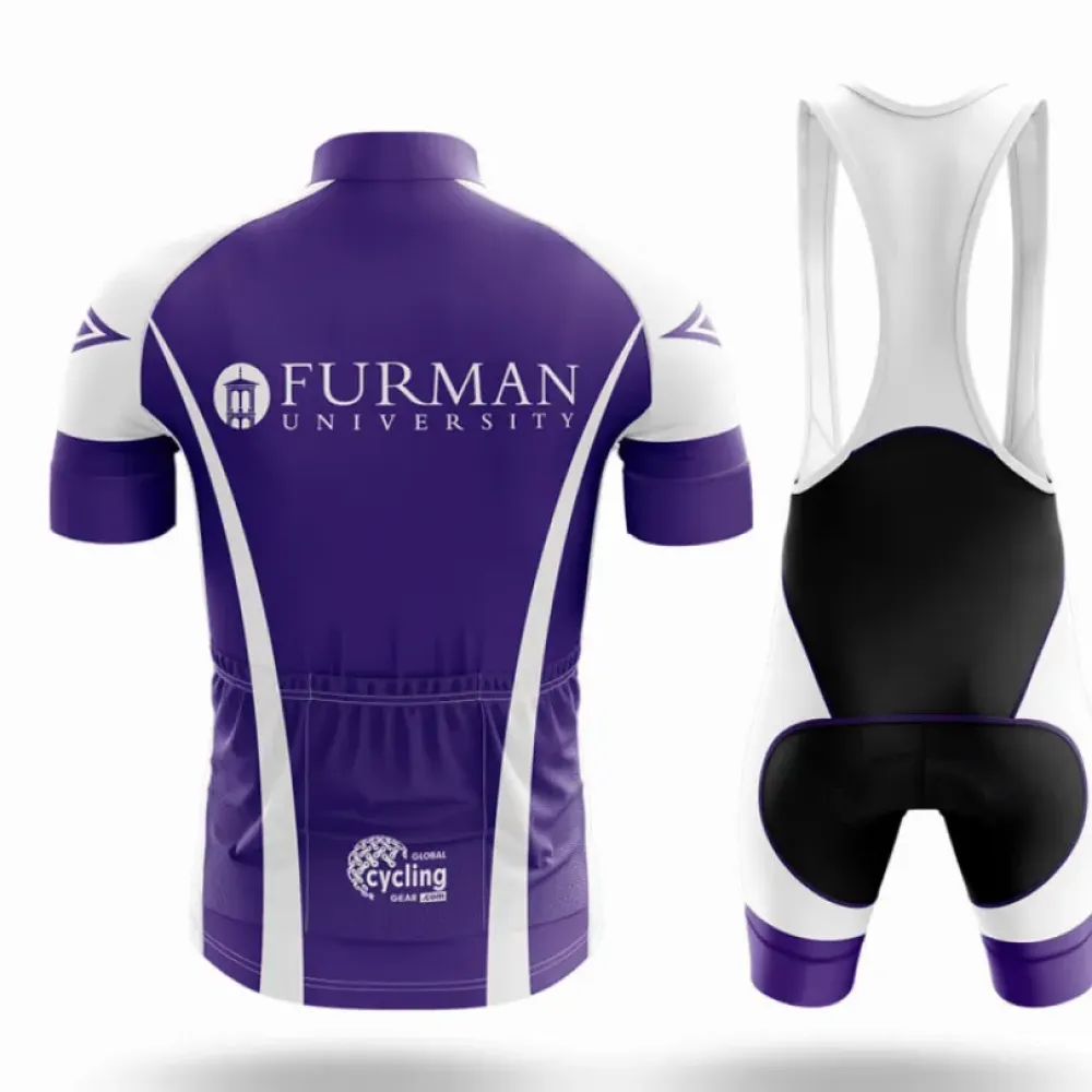 Furman University Cycling Jersey Purple/White/Purple