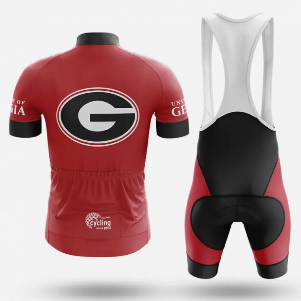 Georgia Dawgs Cycling Kit Full Set Red/Black/White