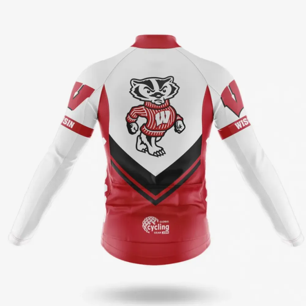 Wisconsin Badgers Cycling Jersey Red/White/Black