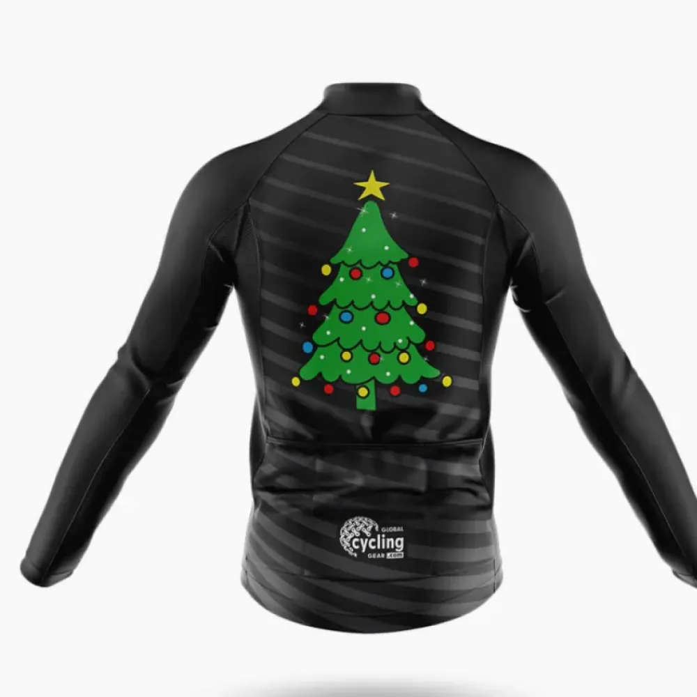 Cycling Kit Christmas Tree Black/White/Green