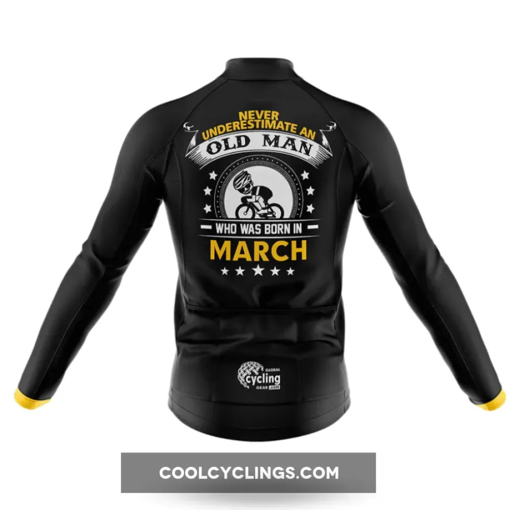 March Cycling Bibs Breathable Black/Yellow/White
