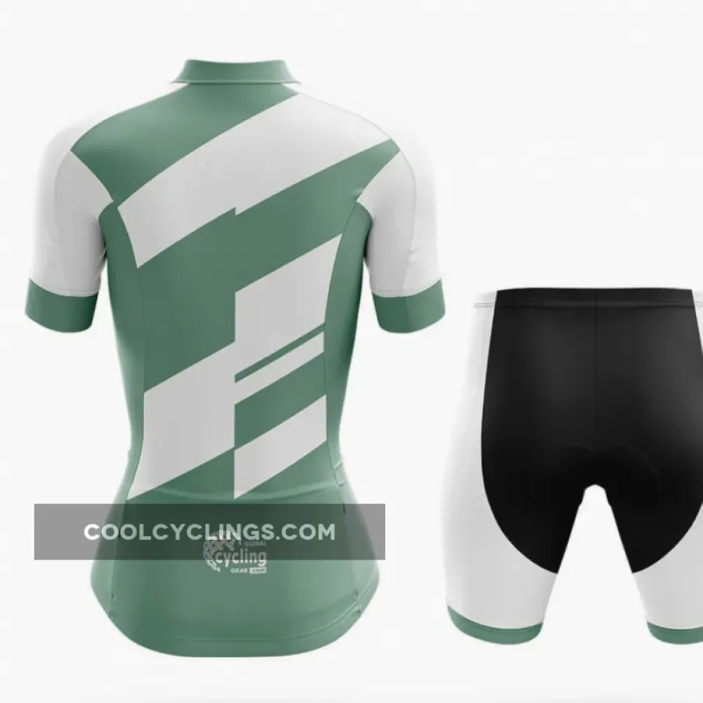 Positive Thinking Women Cycling Kit Green/White/Black