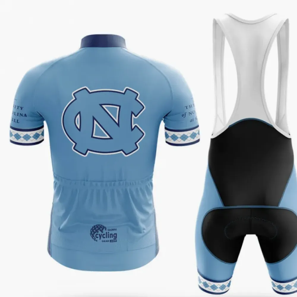University of North Carolina Cycling Bibs Ver.3 Comfortable Blue/White/Black
