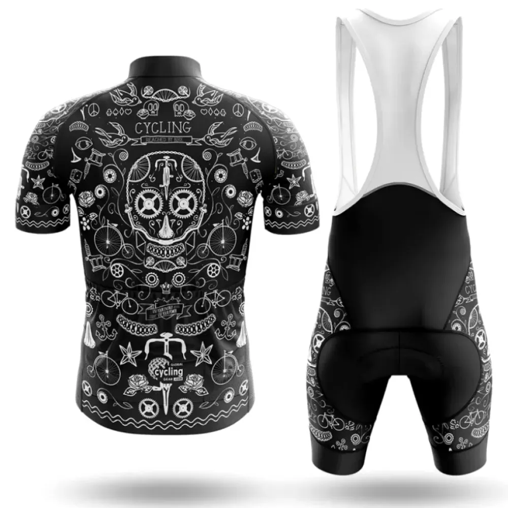 Cycling Jersey Unique Tattoo Black/White/Grey