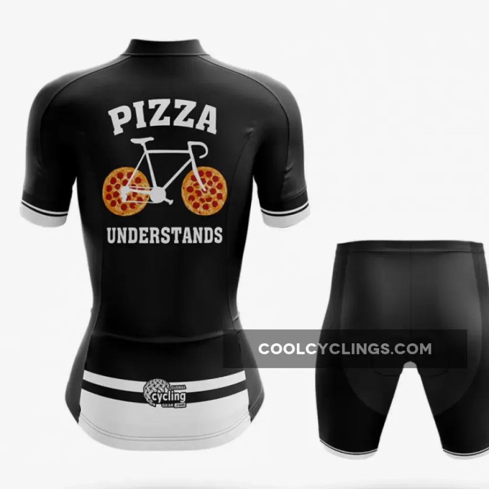 Pizza Understands Women's Cycling Kit Black/White/Grey