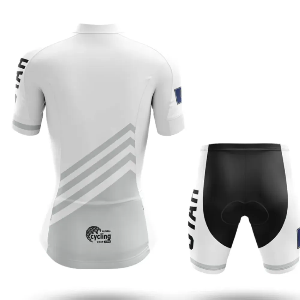 Utah S4 White Cycling Jersey Women Gray/White/Black