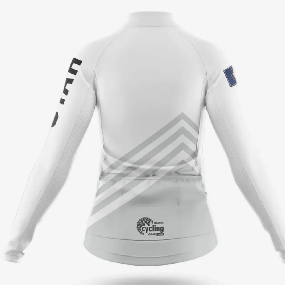 Utah S4 White Cycling Jersey Women Gray/White/Black