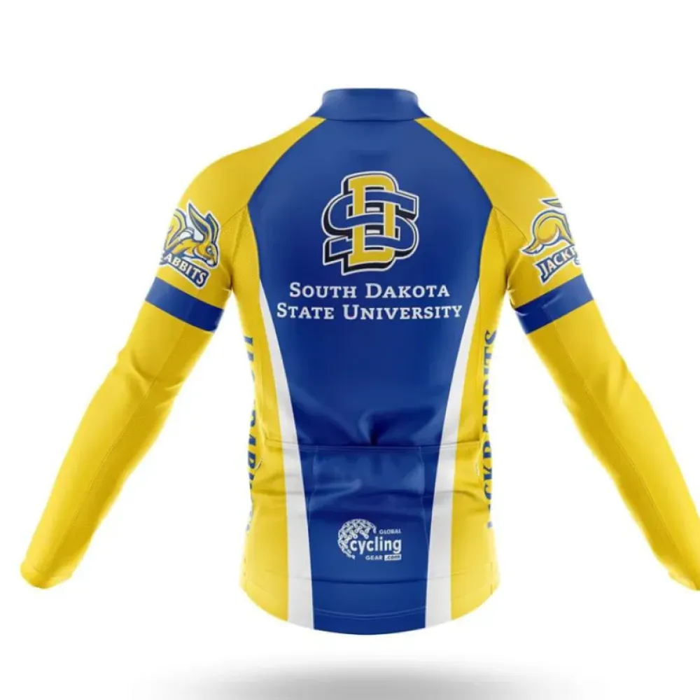 South Dakota State University Cycling Kit Full Set Full Zip Blue/Yellow/White