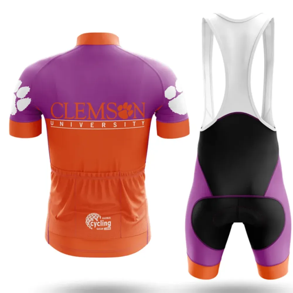 Clemson University Cycling Jersey University Orange/Purple/White