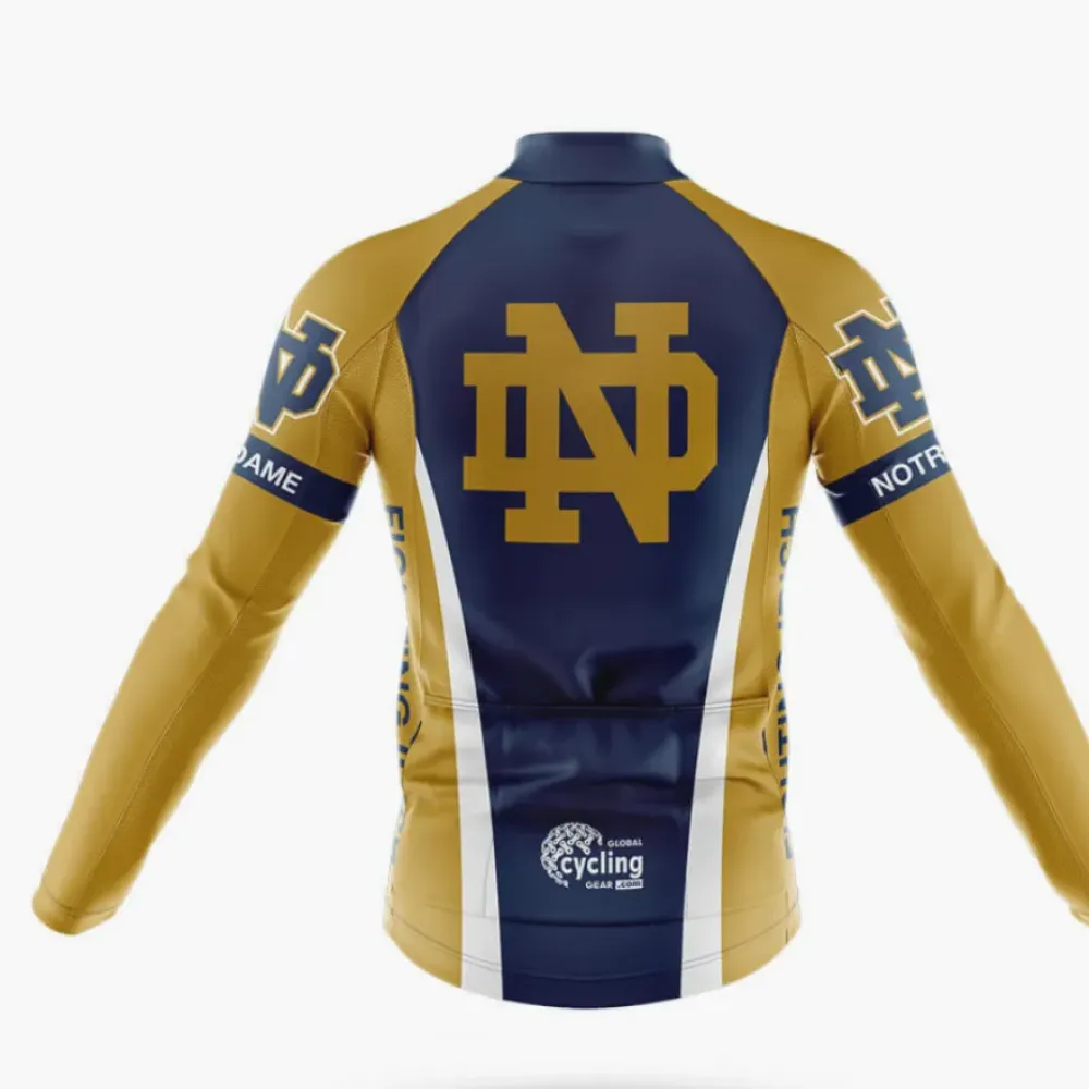 Notre Dame Cycling Kit Full Set Navy/Gold/White