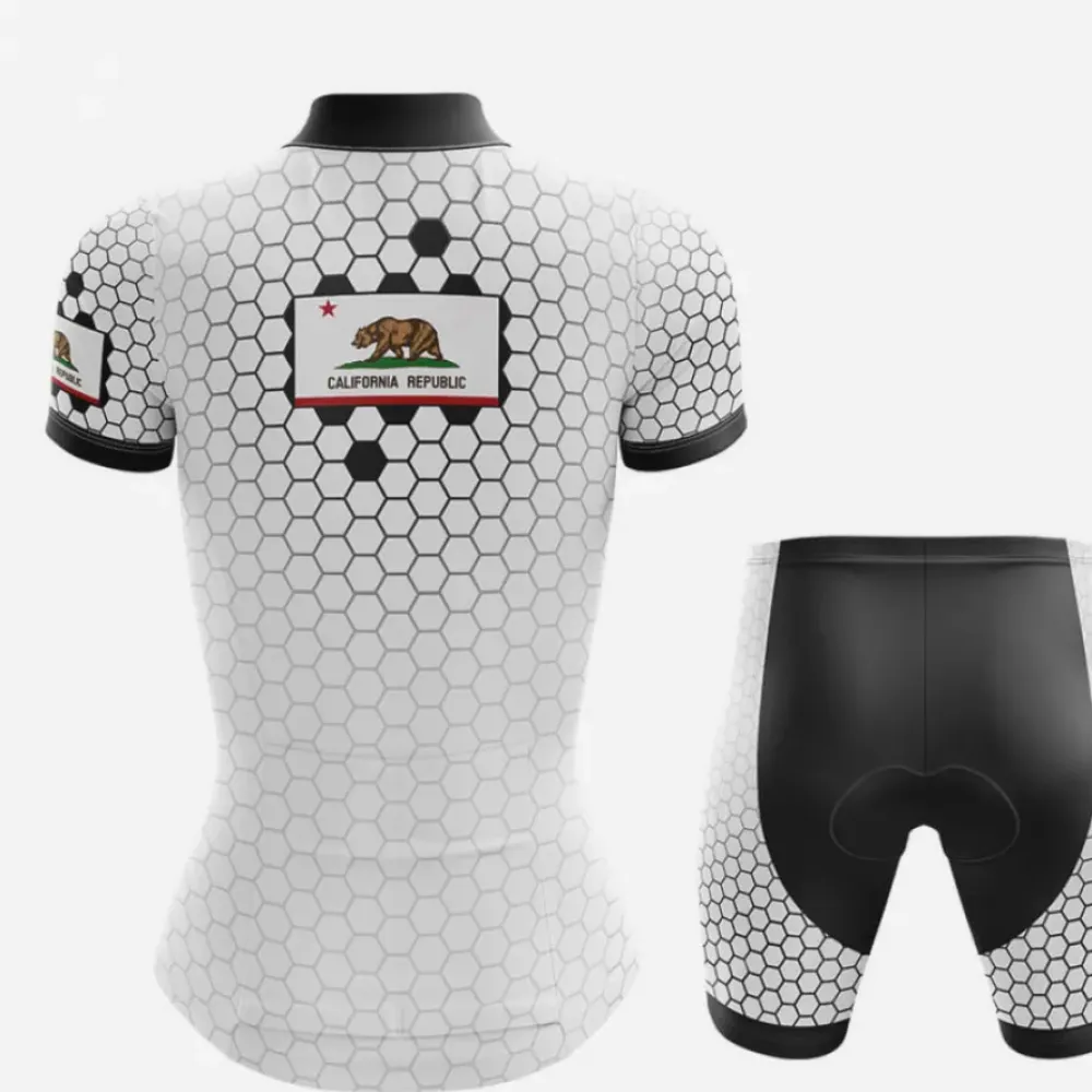 California V7 Cycling Shorts Black/White/Grey